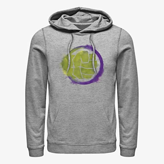 Mikina Merch Marvel Avengers: Endgame - Hulk Spray Logo Unisex Hoodie Heather Grey