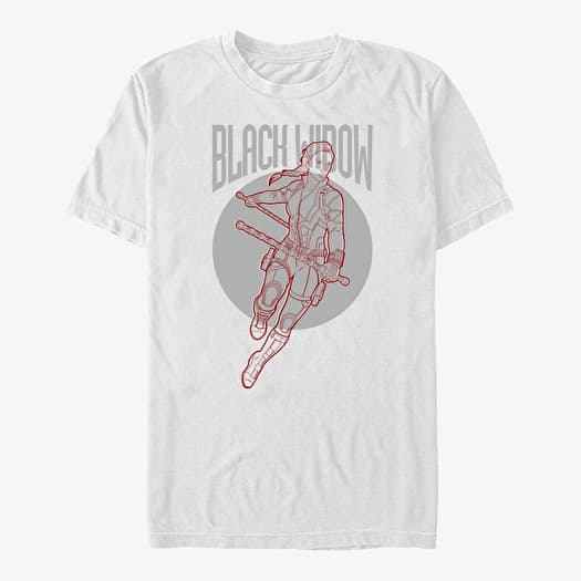 T-shirt Merch Marvel Avengers: Endgame - Black Widow Simplicity Unisex T-Shirt White