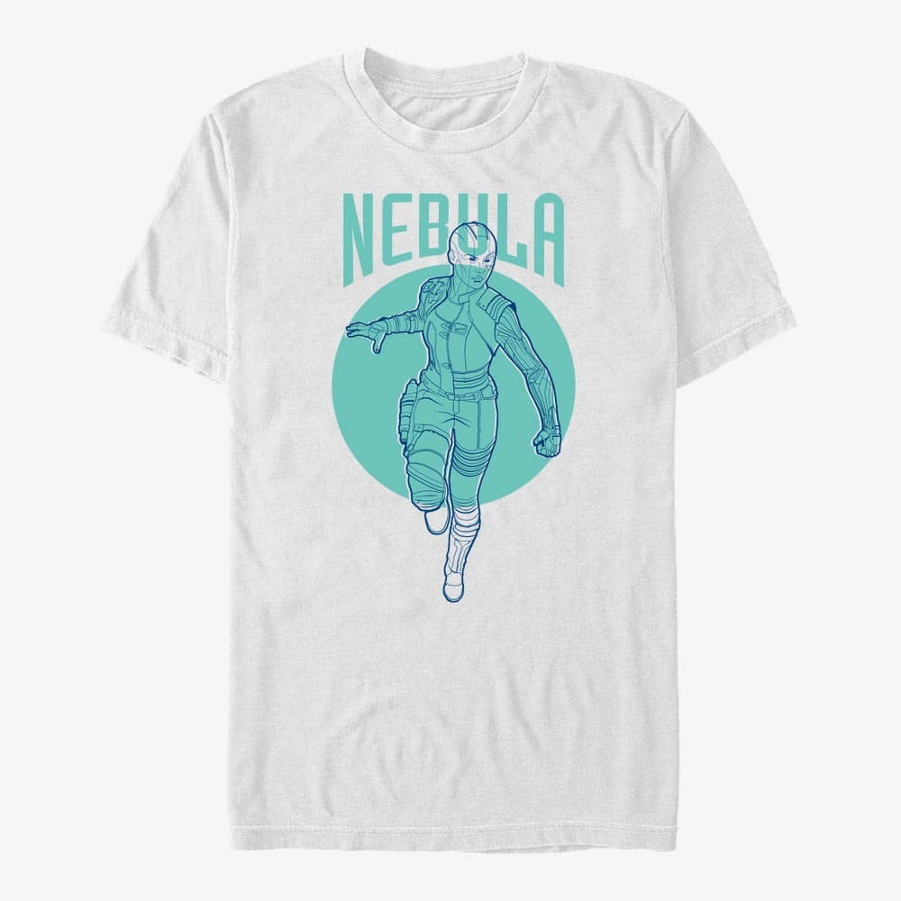T-Shirts Merch Marvel Avengers: Endgame - Nebula Simplicity Unisex T-Shirt White