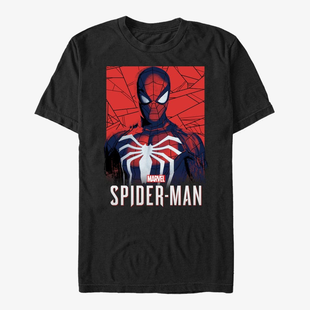 T-shirts Merch Marvel - Square Paint Unisex T-Shirt Black