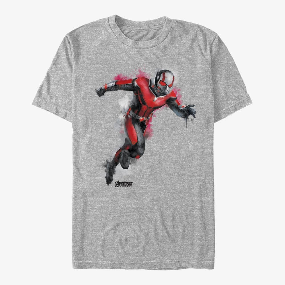 T-shirts Merch Marvel Avengers: Endgame - Ant Paint Unisex T-Shirt Heather Grey