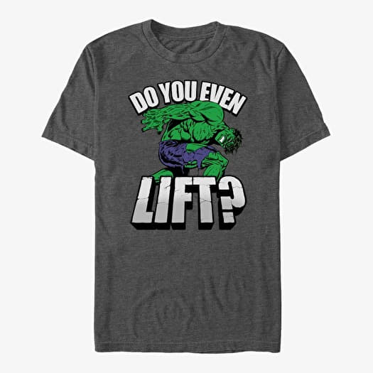 Majica Merch Marvel Avengers Classic - DO YOU LIFT Unisex T-Shirt Dark Heather Grey