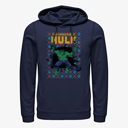 Mikina Merch Marvel Avengers Classic - Hulk Smash Sweater Unisex Hoodie Navy Blue