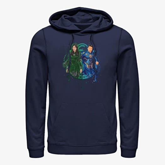 Sweatshirt Merch Marvel The Eternals - SERSI IKARIS DUO Unisex Hoodie Navy Blue