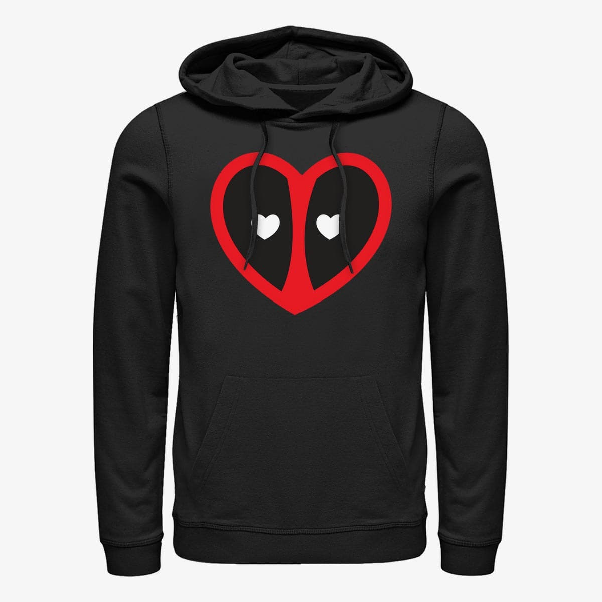 Hoodies and sweatshirts  Merch Marvel Deadpool - Deadpool Heart Logo Unisex Hoodie Black