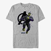 Merch Marvel Avengers: Endgame - Hulk Particles Unisex T-Shirt Heather Grey