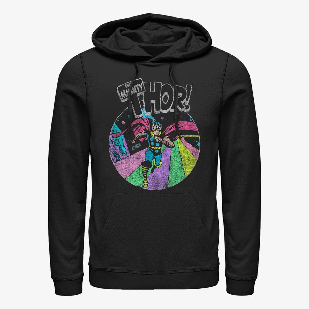 Moletons e blusas de moletom Merch Marvel Avengers Classic - Grunge Thor Unisex Hoodie Black