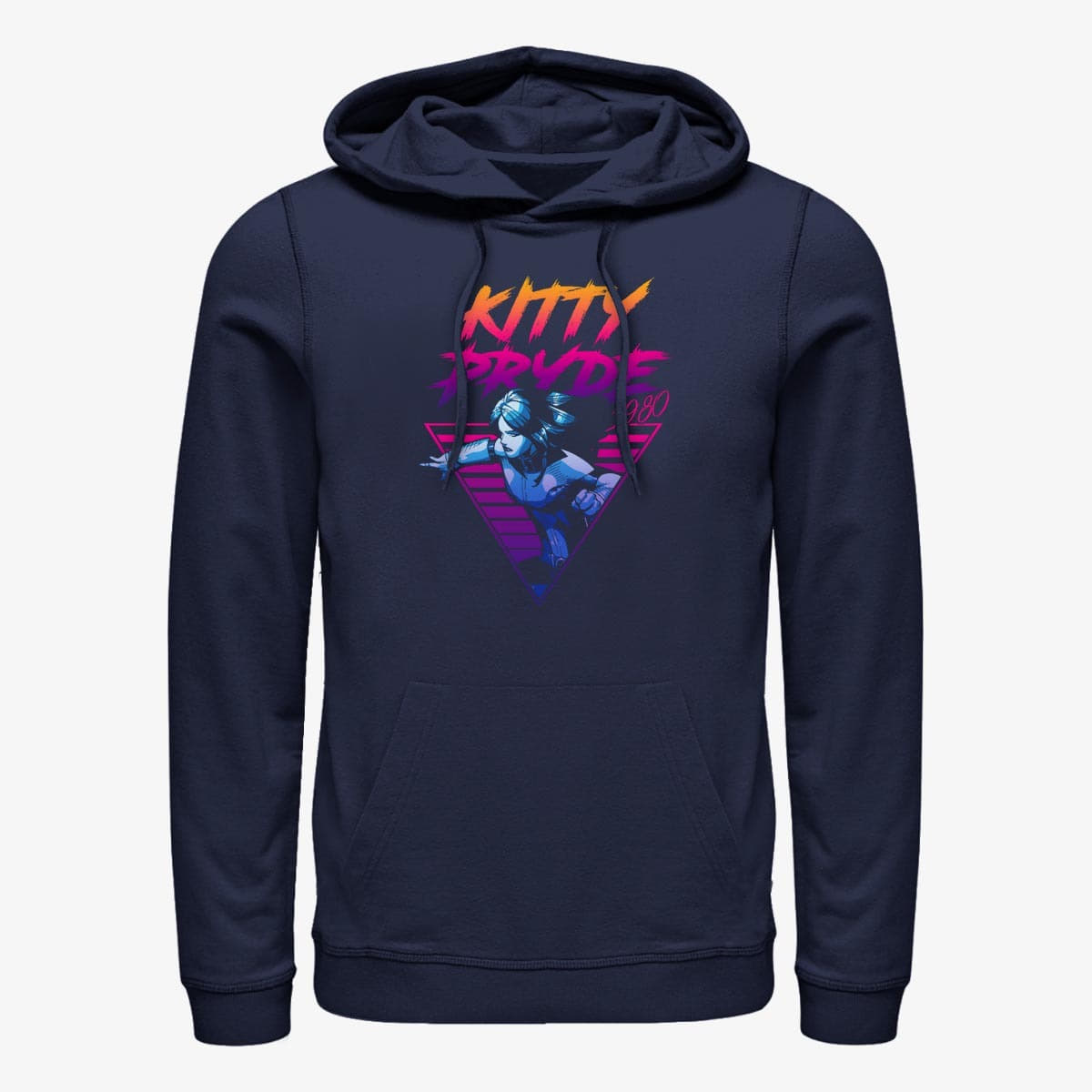 Hoodies and sweatshirts  Merch Marvel X-Men - Neon Kitty Pryde Unisex Hoodie Navy Blue
