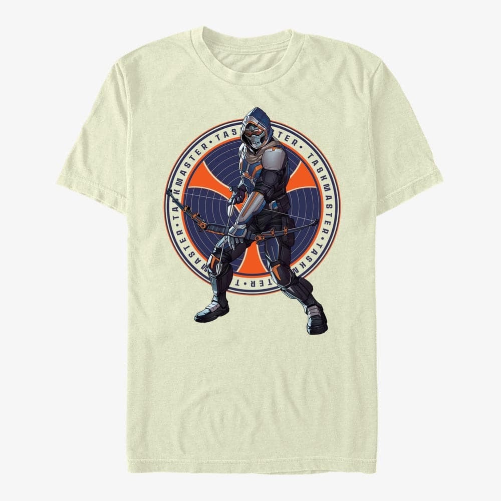 T-krekli Merch Marvel Black Widow: Movie - TaskMaster Circle Unisex T-Shirt Natural