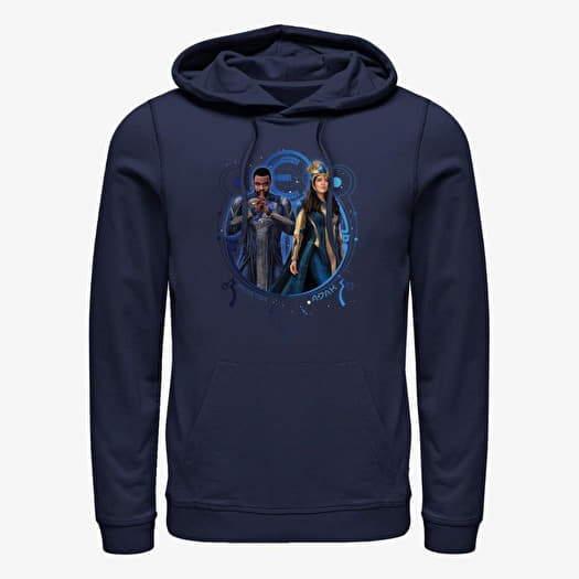 Sweatshirt Merch Marvel The Eternals - PHASTOS AJAK DUO Unisex Hoodie Navy Blue