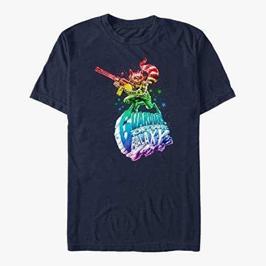 Majica Merch Marvel GOTG 2 - Groot Info Unisex T-Shirt Navy Blue