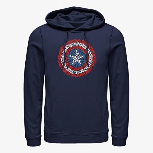 Mikina Merch Marvel Avengers Classic - Mini Caps Unisex Hoodie Navy Blue