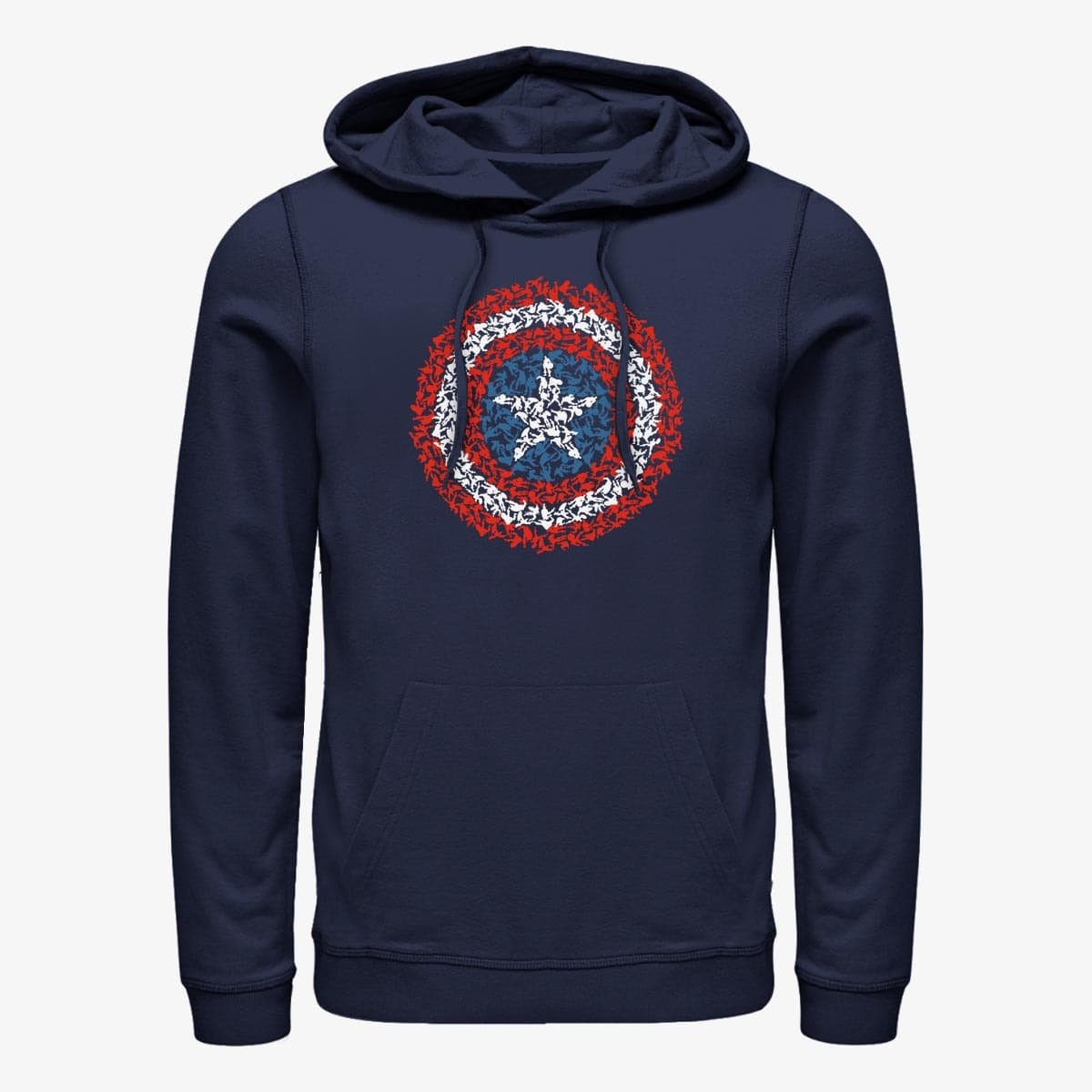 Mikiny Merch Marvel Avengers Classic - Mini Caps Unisex Hoodie Navy Blue