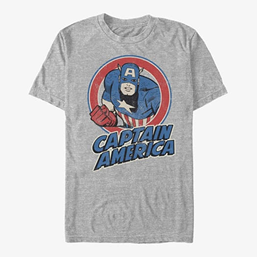Μπλουζάκι Merch Marvel Avengers Classic - CAPTAIN AMERICA THRIFTED Unisex T-Shirt Heather Grey