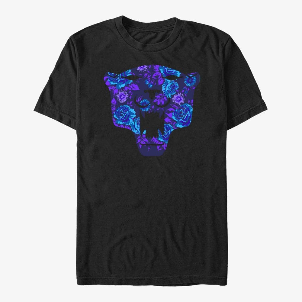 T-shirts Merch Marvel Avengers Classic - Panther Rose Unisex T-Shirt Black