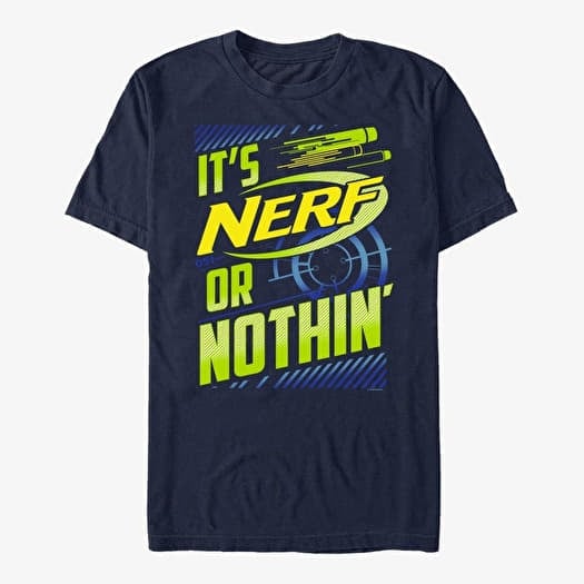 Tričko Merch Hasbro Vault Nerf - Nerf or Nuthin Unisex T-Shirt Navy Blue