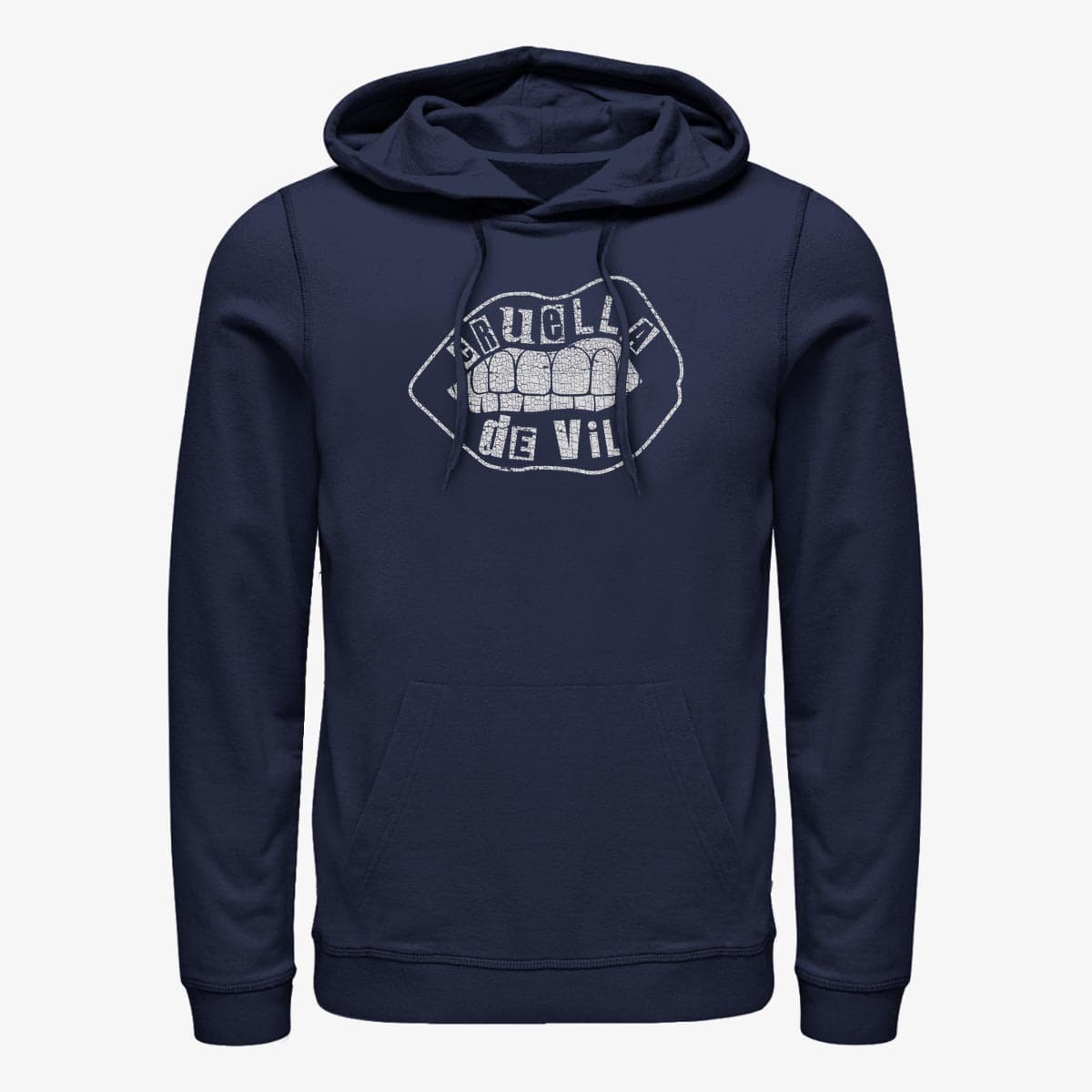 Dukserice Merch Disney Classics DNCA - Lip Embroidery Unisex Hoodie Navy Blue