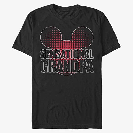 T-shirt Merch Disney Classics Mickey Classic - Sensational Grandpa Unisex T-Shirt Black