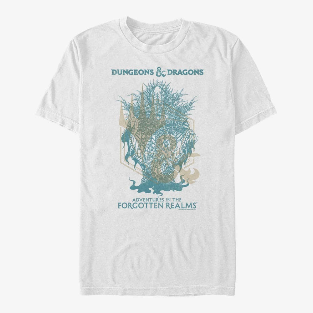 T-särgid Merch Magic: The Gathering - Mindflayer Forgotten Realms Unisex T-Shirt White