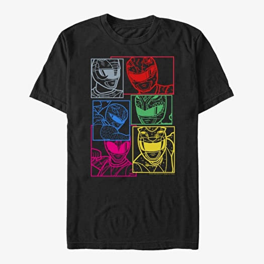 T-shirt Merch Hasbro Vault Power Rangers - Street PowerRangers Unisex T-Shirt Black