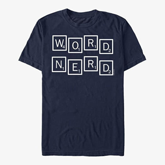 T-shirt Merch Hasbro Vault Scrabble - WORD NERD Unisex T-Shirt Navy Blue
