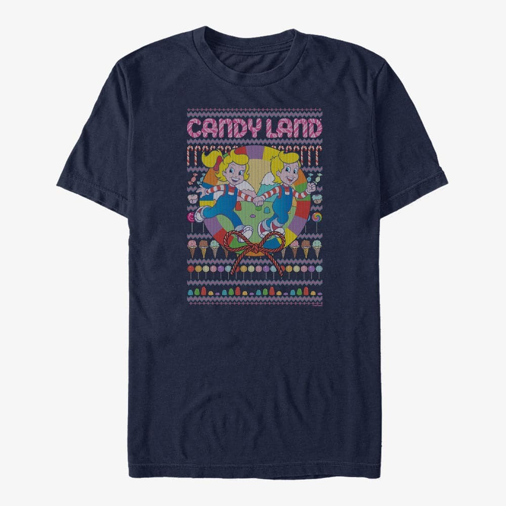 Trička Merch Hasbro Vault Candy Land - Candy Land Sweater Unisex T-Shirt Navy Blue