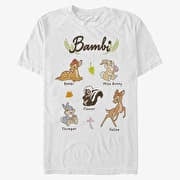 Merch Disney Classics Bambi - Textbook Unisex T-Shirt White