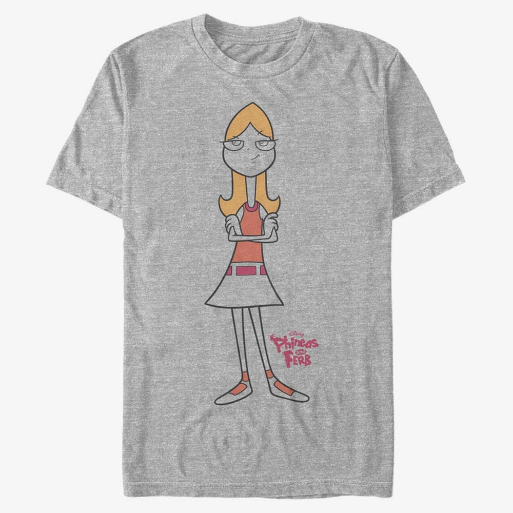 T-särgid Merch Disney Classics Phineas And Ferb - Candace Unisex T-Shirt Heather Grey