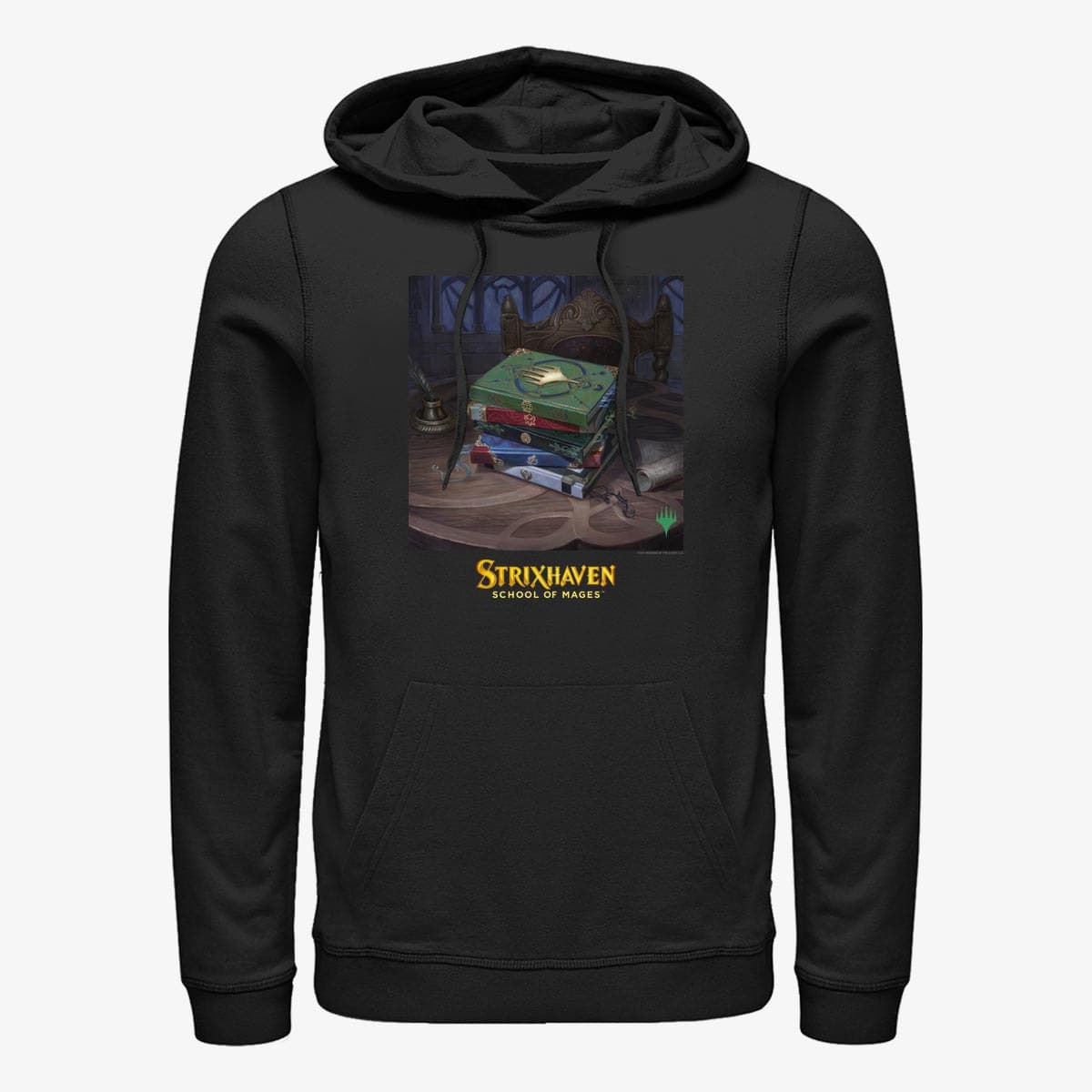Kapuutsikud ja kampsunid Merch Magic: The Gathering - Strixhaven Books Unisex Hoodie Black