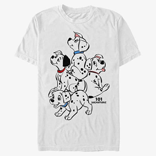 T-shirt Merch Disney Classics 101 Dalmatians - Big Pups Unisex T-Shirt White