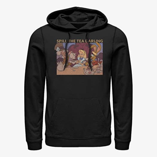 Sweatshirt Merch Disney Classics Alice In Wonderland - Spill the Tea Unisex Hoodie Black