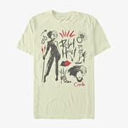 Merch Disney Classics DNCA - CRUELLA FASHION SKETCHES Unisex T-Shirt Natural