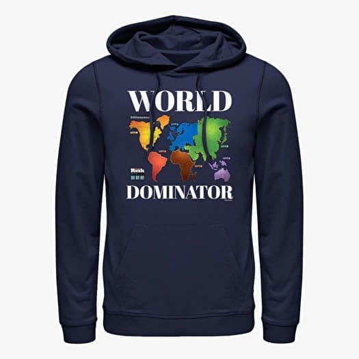 Sweat-shirt Merch Hasbro Risk - World Dominate Unisex Hoodie Navy Blue