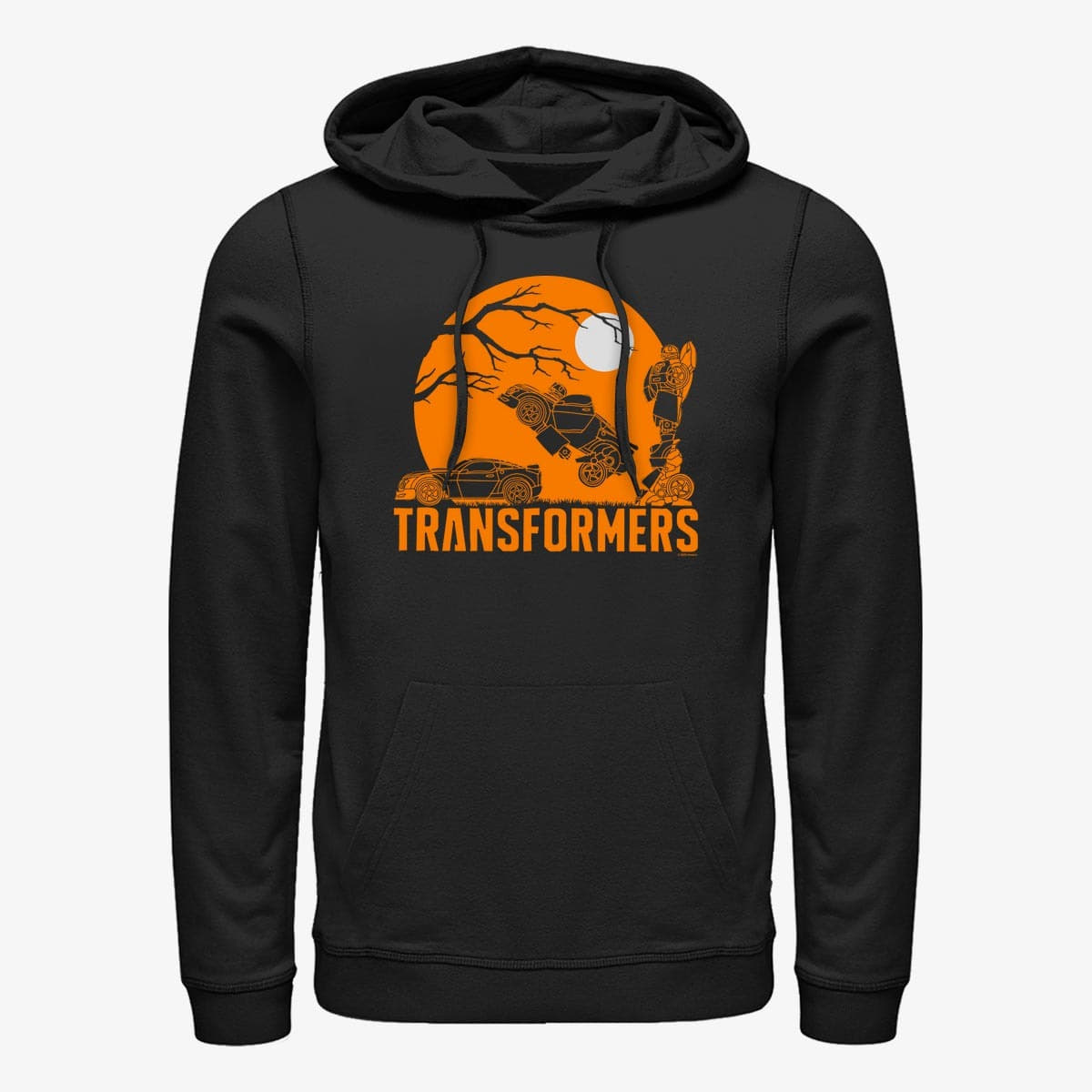 Mikiny Merch Hasbro Vault Transformers - Haunt Bumblebee Unisex Hoodie Black