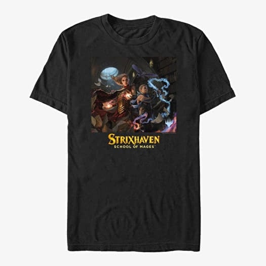 T-shirt Merch Magic: The Gathering - Red Blue Magic Unisex T-Shirt Black