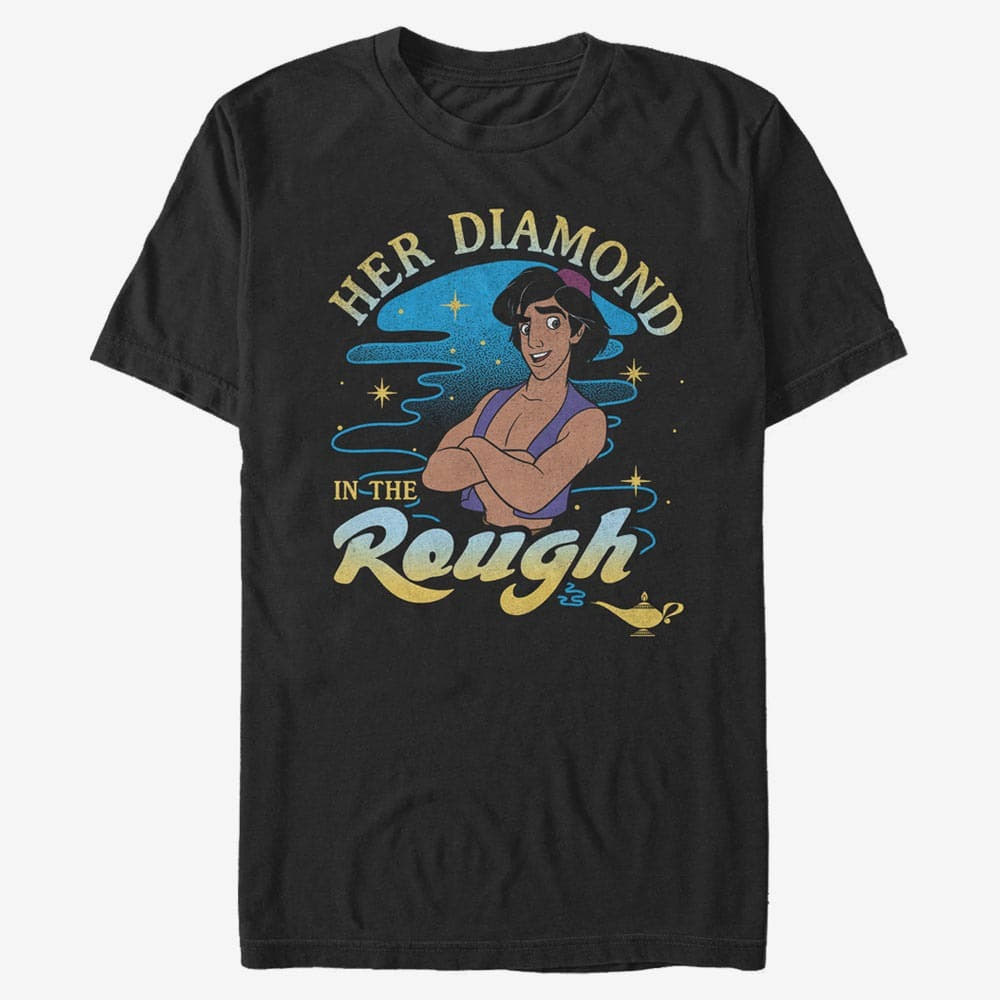 T-Shirts Merch Disney Classics Aladdin - Diamond In the Rough Unisex T-Shirt Black