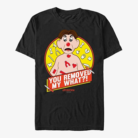 Tričko Merch Hasbro Operation - YOU REMOVED MY WHAT Unisex T-Shirt Black