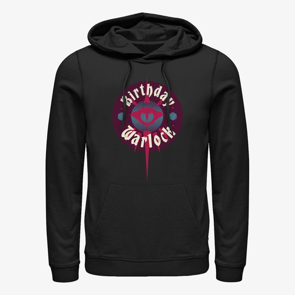 Moletons e blusas de moletom Merch Dungeons & Dragons - Birthday Warlock Unisex Hoodie Black