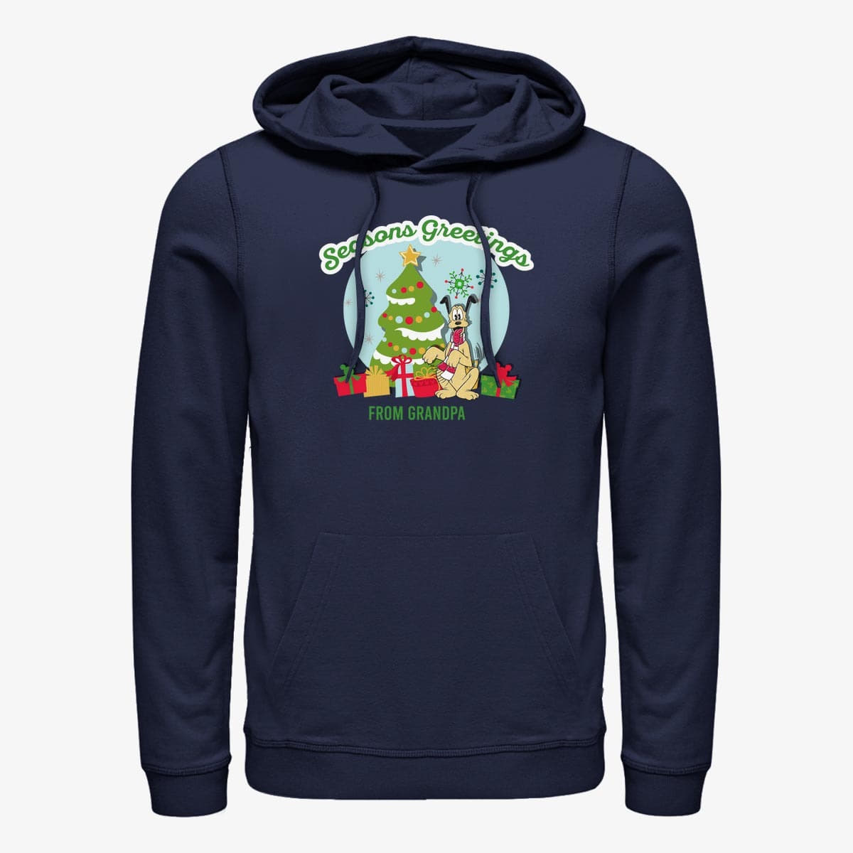 Kapuutsikud ja kampsunid Merch Disney Classics Mickey Classic - Greetings From Grandpa Unisex Hoodie Navy Blue