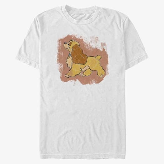 T-shirt Merch Disney Classics Lady & The Tramp - Lady Strut Unisex T-Shirt White