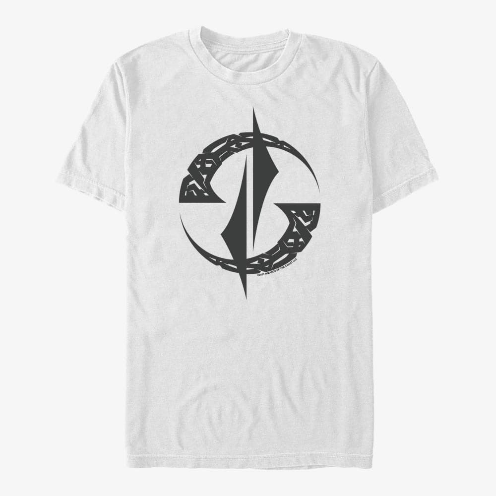 T-särgid Merch Magic: The Gathering - Kaya Knotwork Symbol Unisex T-Shirt White