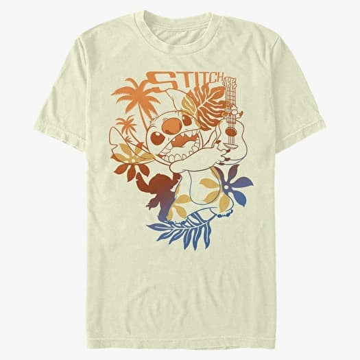 T-shirt Merch Disney Classics Lilo & Stitch - Aloha Stitch Unisex T-Shirt Natural