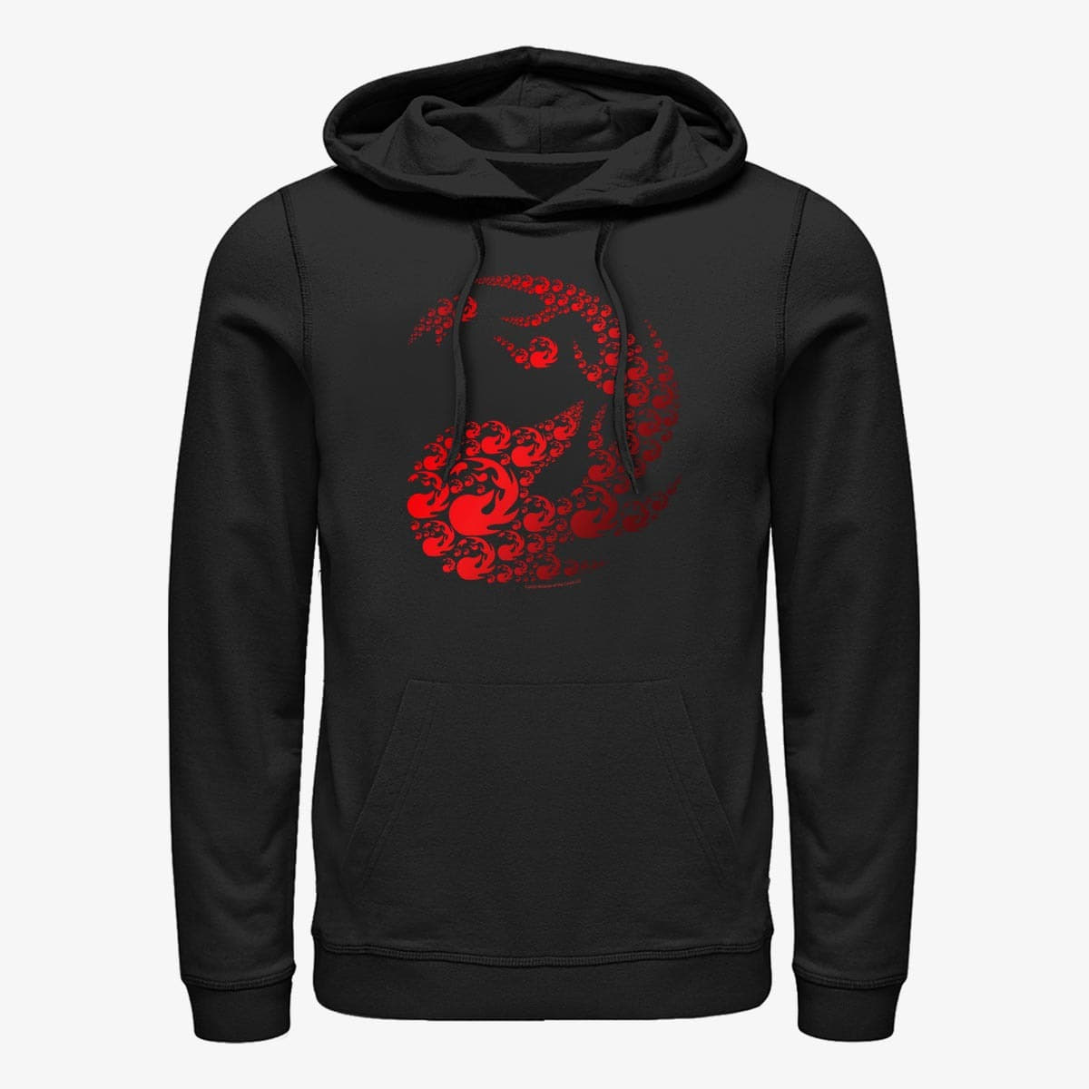 Moletons e blusas de moletom Merch Magic: The Gathering - Red Mana Symbol Unisex Hoodie Black