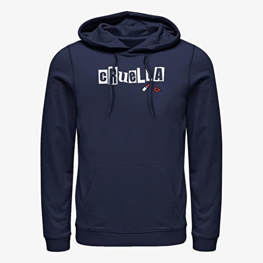 Mikina Merch Disney Classics DNCA - Cruella Name Unisex Hoodie Navy Blue
