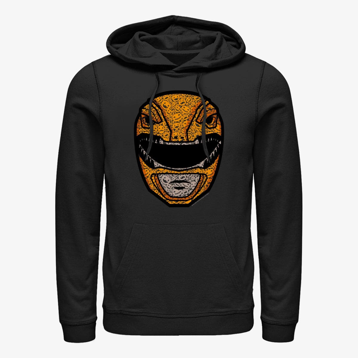 Sweatshirts Merch Hasbro Vault Power Rangers - Red Ranger Pumpkin Icon Fill Unisex Hoodie Black