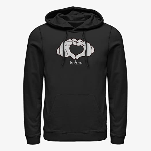 Sweatshirt Merch Disney Classics Mickey Classic - Glove Heart Unisex Hoodie Black