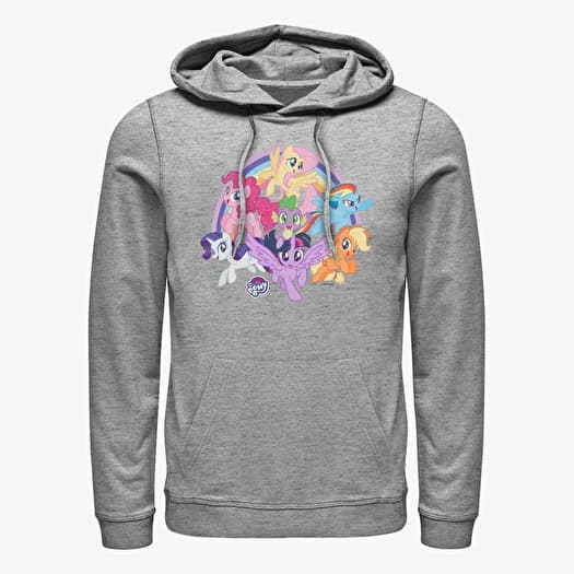 Mikina Merch Hasbro Vault My Little Pony - Group Prance Unisex Hoodie Heather Grey
