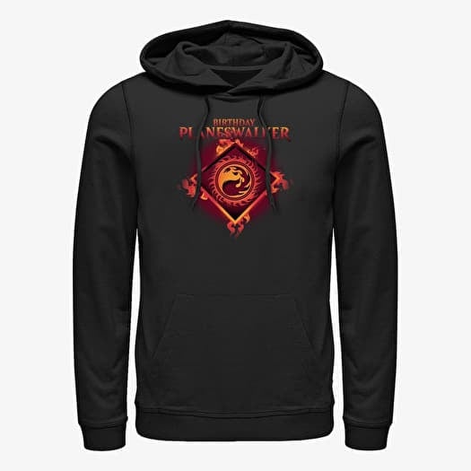 Суитшърт Merch Magic: The Gathering - Fire Planeswalker Birthday Unisex Hoodie Black