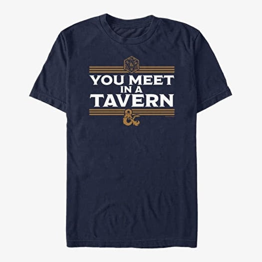 T-shirt Merch Dungeons & Dragons - YOU MEET IN A TAVERN Unisex T-Shirt Navy Blue