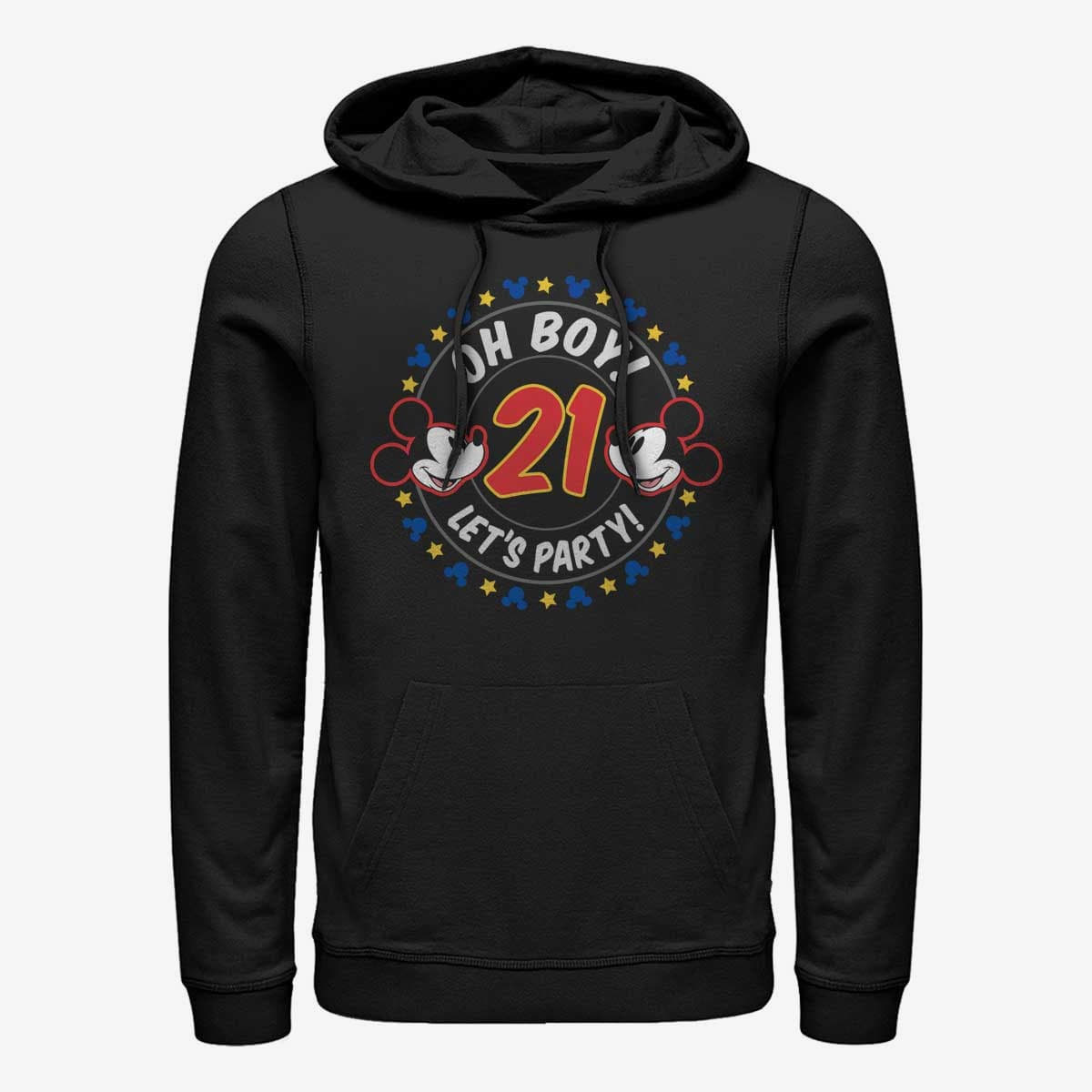 Регланы и толстовки Merch Disney Classics Mickey Classic - Oh Boy Mickey 21 Unisex Hoodie Black
